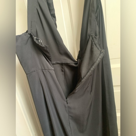 Abercrombie & Fitch Black Midi Dress Large - Picture 9 of 10